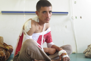 Khider - one of the few survivors of ISIS attack on Kocho, northern Iraq